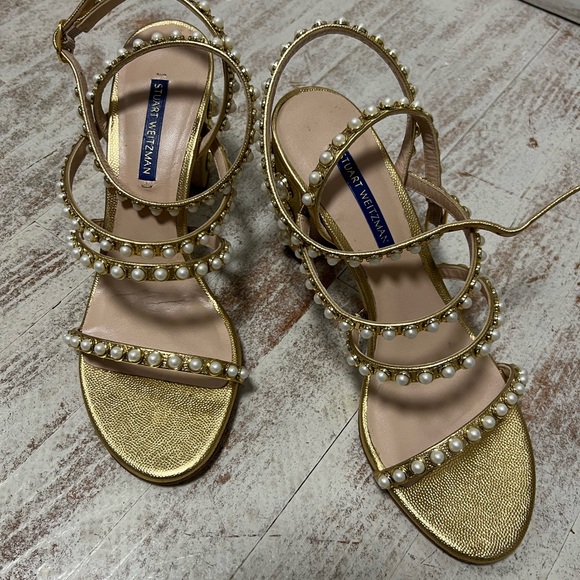 Stuart Weitzman Pearl gladiator heels - Picture 1 of 4